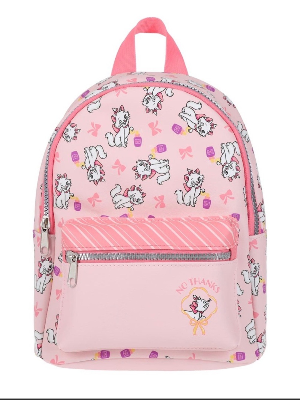 Disney’s Marie Cat Mini Backpack Pink Cute Girls Travel Bag Bow Purse Brand New